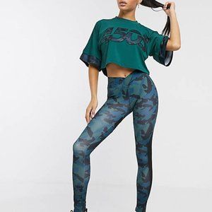 Asos Camo leggings blue New